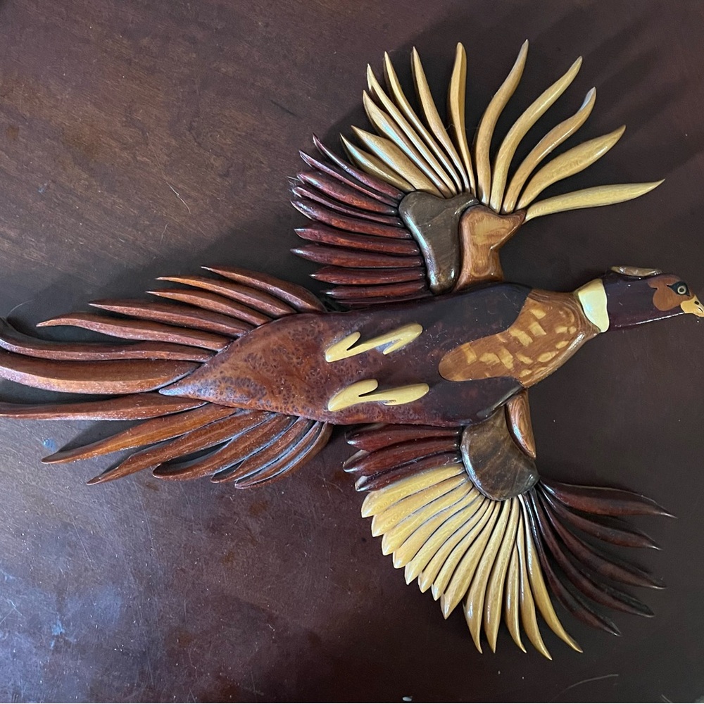 Vintage Bald Eagle Wooden Wall Decor